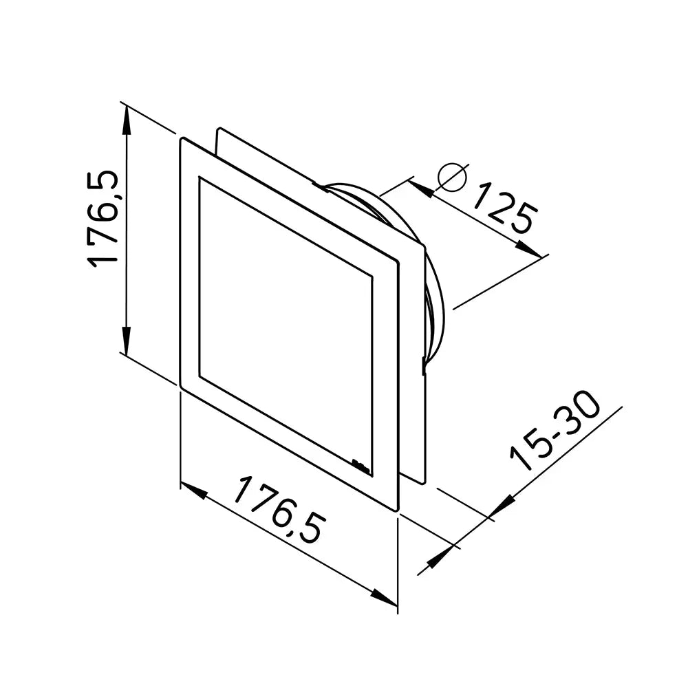 Bouche d'air design réglable DLV 125  Helios