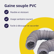 Conduit souple PVC diamètre 80 mm x 6 m Storaxo