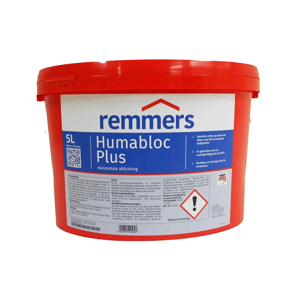 Humabloc Plus Remmers – Crème d’injection anti-humidité ascensionnelle Remmers