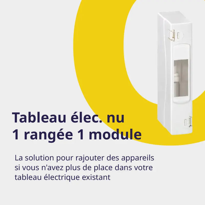 Tableau électrique nu 1 rangée et 1 module Storaxo